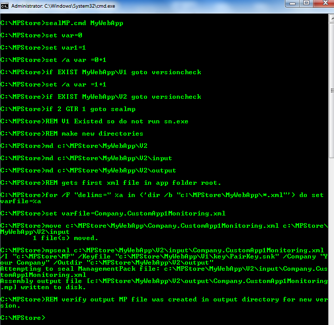 Automate Sealing SCOM Management Packs – Mark Manty Blog